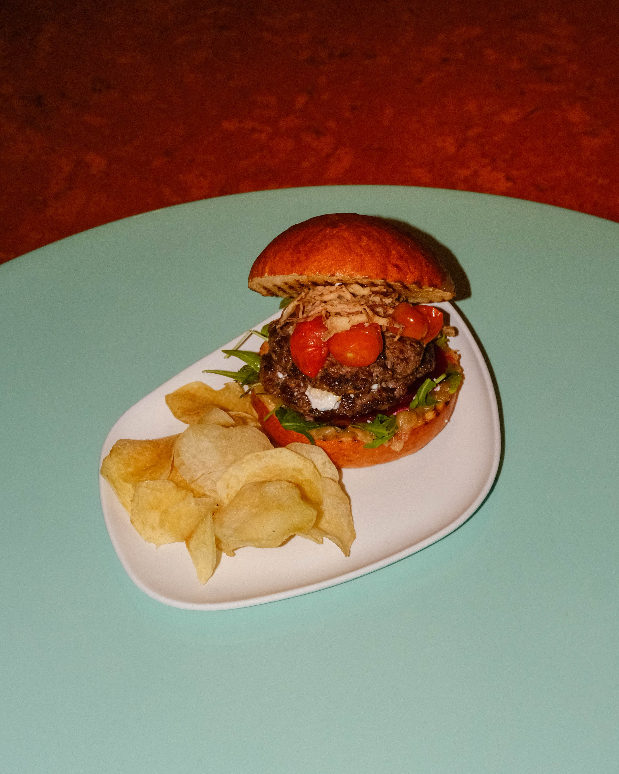 Lamb Burger with House Crisps 