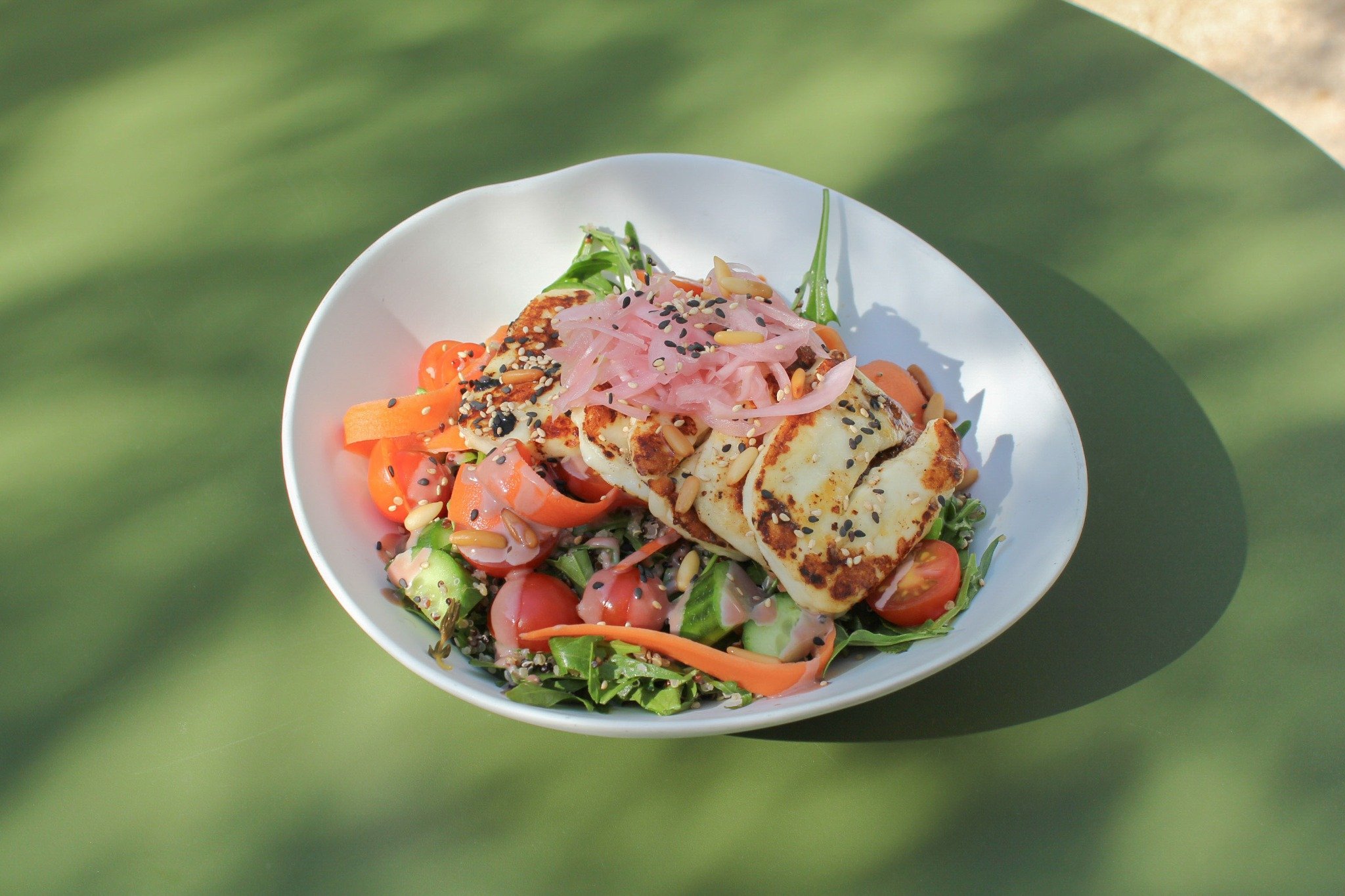 Hot Honey Halloumi Bowl 