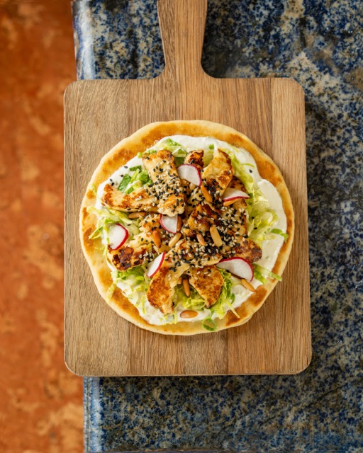 Hot Honey Halloumi Flatbread