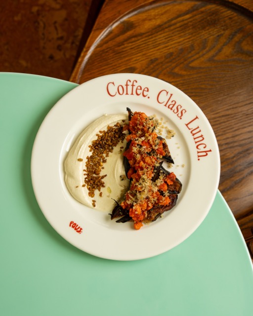 Charred Eggplant With Spiced Chickpeas