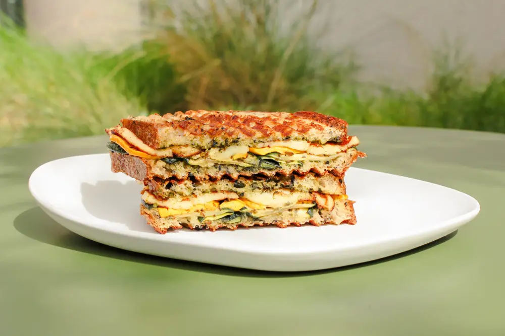 Halloumi and Grilled Veg Sourdough