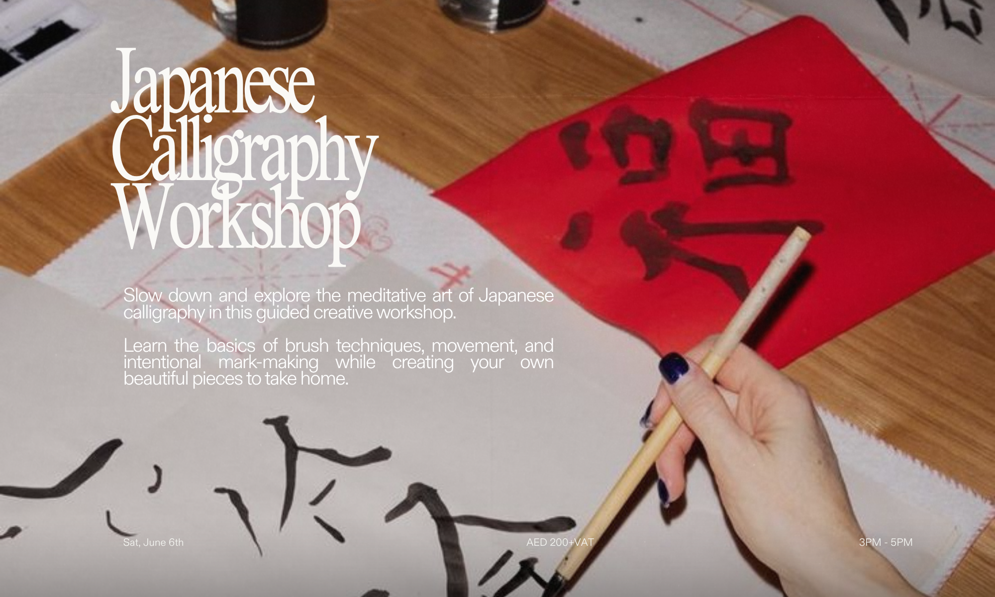 Japanese Calligraphy Workshop 