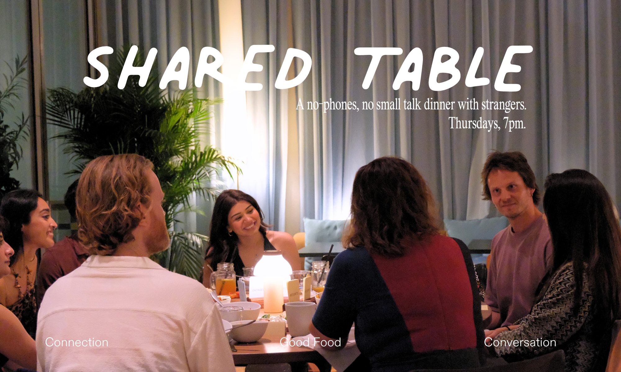 Shared Table: No-Small-Talk Dinner 