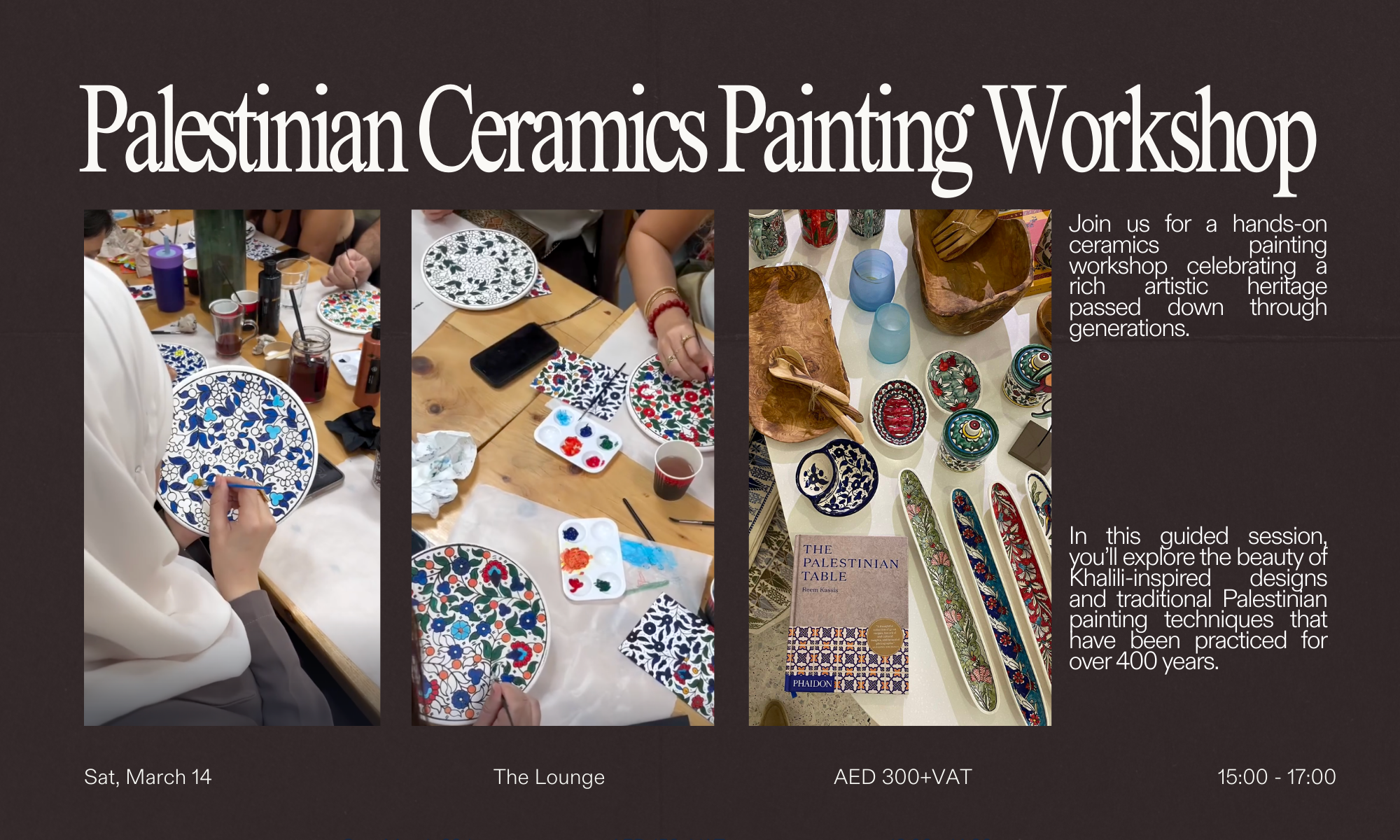 Palestinian Ceramics Painting Workshop